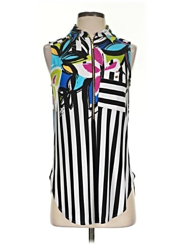 Frank Lyman Design Sleeveless Button-Down Shirt (view 1)
