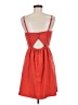 Pixley Solid Orange Cocktail Dress Size M - photo 2