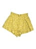 Zimmermann 100% Linen Animal Print Yellow Shorts Size 8 (2) - photo 1