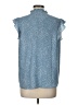 Pleione 100% Polyester Blue Sleeveless Blouse Size L - photo 2