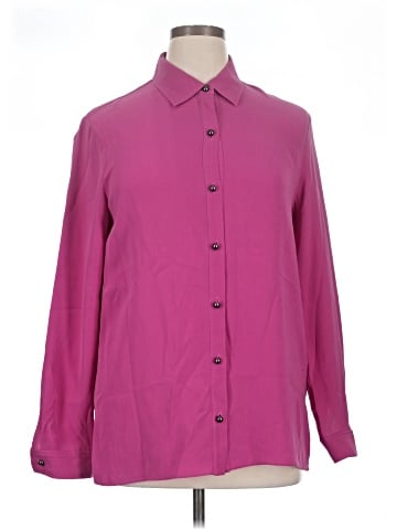 St. John Long Sleeve Silk Top (view 1)