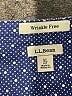 L.L.Bean Polka Dots Blue Long Sleeve Button-Down Shirt Size XL - photo 4