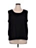 Caroline Rose 100% Polyester Solid Black Sleeveless Top Size 1X - photo 1