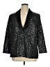 Shein 100% Nylon Metallic Silver Blazer Size 1X - photo 1