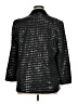 Shein 100% Nylon Metallic Silver Blazer Size 1X - photo 2