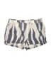 Kenji 100% Viscose Stripes Gray Shorts Size L - photo 1