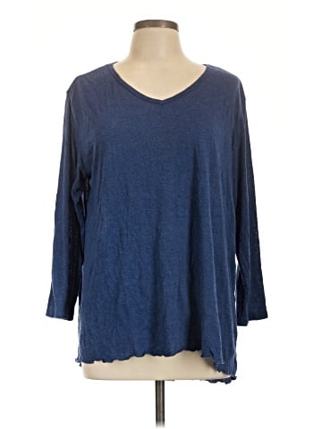 Pleats Collection 3/4 Sleeve T-Shirt (view 1)