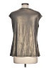 Peck & Peck Metallic Silver Short Sleeve Top Size L - photo 2