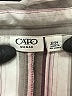 Cato Stripes Silver 3/4 Sleeve Button-Down Shirt Size 22 - photo 7