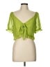 BCBGeneration 100% Polyester Green Short Sleeve Blouse Size L - photo 1