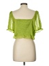 BCBGeneration 100% Polyester Green Short Sleeve Blouse Size L - photo 2