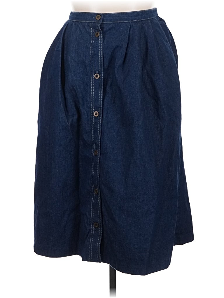 Pre-owned Alfred Dunner Denim Skirt In Blue