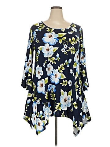 White Mark 3/4 Sleeve Blouse (view 1)