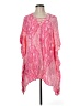 Lovestitch 100% Rayon Pink Poncho Size M - photo 1