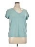 Max Studio Teal Short Sleeve T-Shirt Size XL - photo 1