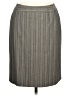 Caslon Chevron-herringbone Gray Formal Skirt Size 10 - photo 1