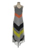 Old Navy 100% Polyester Chevron-herringbone Gray Casual Dress Size XS - photo 1