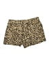 J.Crew 100% Linen Animal Print Gold Shorts Size M - photo 2