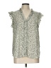 Pleione 100% Polyester Silver Sleeveless Blouse Size L - photo 1