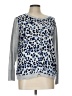 Chico's Animal Print Silver Pullover Sweater Size Lg (2) - photo 1