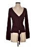 Venus Burgundy Long Sleeve Blouse Size S - photo 1