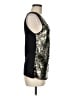 Cache 100% Nylon Silver Sleeveless Top Size M - photo 4
