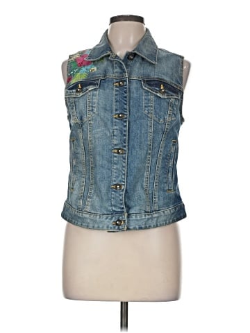 Boston Proper Denim Vest (view 1)