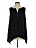 14th & Union 100% Polyester Black Sleeveless Blouse Size S - photo 1