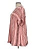 Easel 100% Rayon Pink Short Sleeve Blouse Size L - photo 5