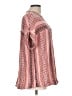 Easel 100% Rayon Pink Short Sleeve Blouse Size L - photo 4