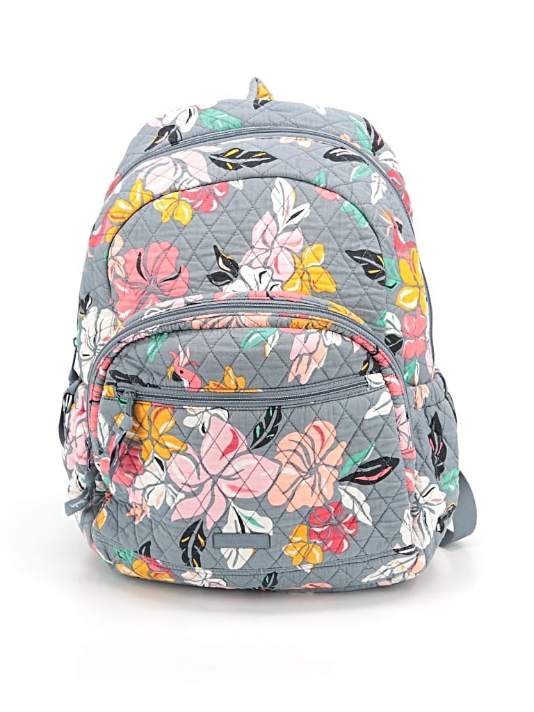 Pre-owned Vera Bradley Backpack In Gray