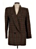 Giorgio Sant'Angelo 100% Wool Houndstooth Brown Wool Blazer Size L (estimated) - photo 1