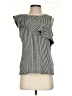 Left Coast by Dolan Houndstooth Black Sleeveless Blouse Size S - photo 1