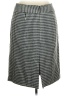 Cato 100% Acrylic Houndstooth Gray Formal Skirt Size 16 - photo 2