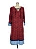 Susan Graver Paisley Red Casual Dress Size M - photo 1