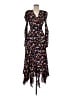 A.L.C. 100% Silk Floral Black Cocktail Dress Size 8 - photo 1
