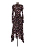 A.L.C. 100% Silk Floral Black Cocktail Dress Size 8 - photo 2