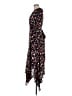 A.L.C. 100% Silk Floral Black Cocktail Dress Size 8 - photo 5