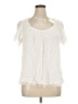 BLOOMCHIC 100% Rayon Ivory Short Sleeve Blouse Size 14 - 16 - photo 1