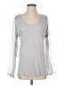 Trouve Silver Long Sleeve Top Size S - photo 1