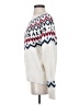 H&M Chevron-herringbone White Wool Pullover Sweater Size S - photo 5