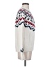 H&M Chevron-herringbone White Wool Pullover Sweater Size S - photo 4