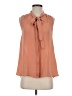Piace 100% Polyester Orange Sleeveless Blouse Size S - photo 1