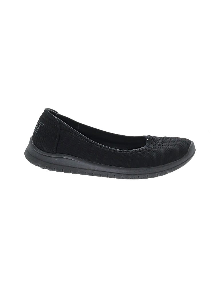 Pre-owned Bobs From Skechers Flats In Black