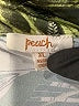 Peach 100% Polyester Tropical Green Short Sleeve Blouse Size XL - photo 7