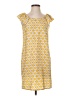 Soprano 100% Polyester Print Yellow Casual Dress Size S - photo 1