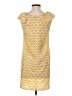 Soprano 100% Polyester Print Yellow Casual Dress Size S - photo 2