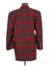 Linda Allard Ellen Tracy Plaid Red Wool Blazer Size 4 - photo 2