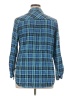 Khakis & Co Plaid Blue 3/4 Sleeve Button-Down Shirt Size XL - photo 2