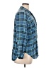 Khakis & Co Plaid Blue 3/4 Sleeve Button-Down Shirt Size XL - photo 4